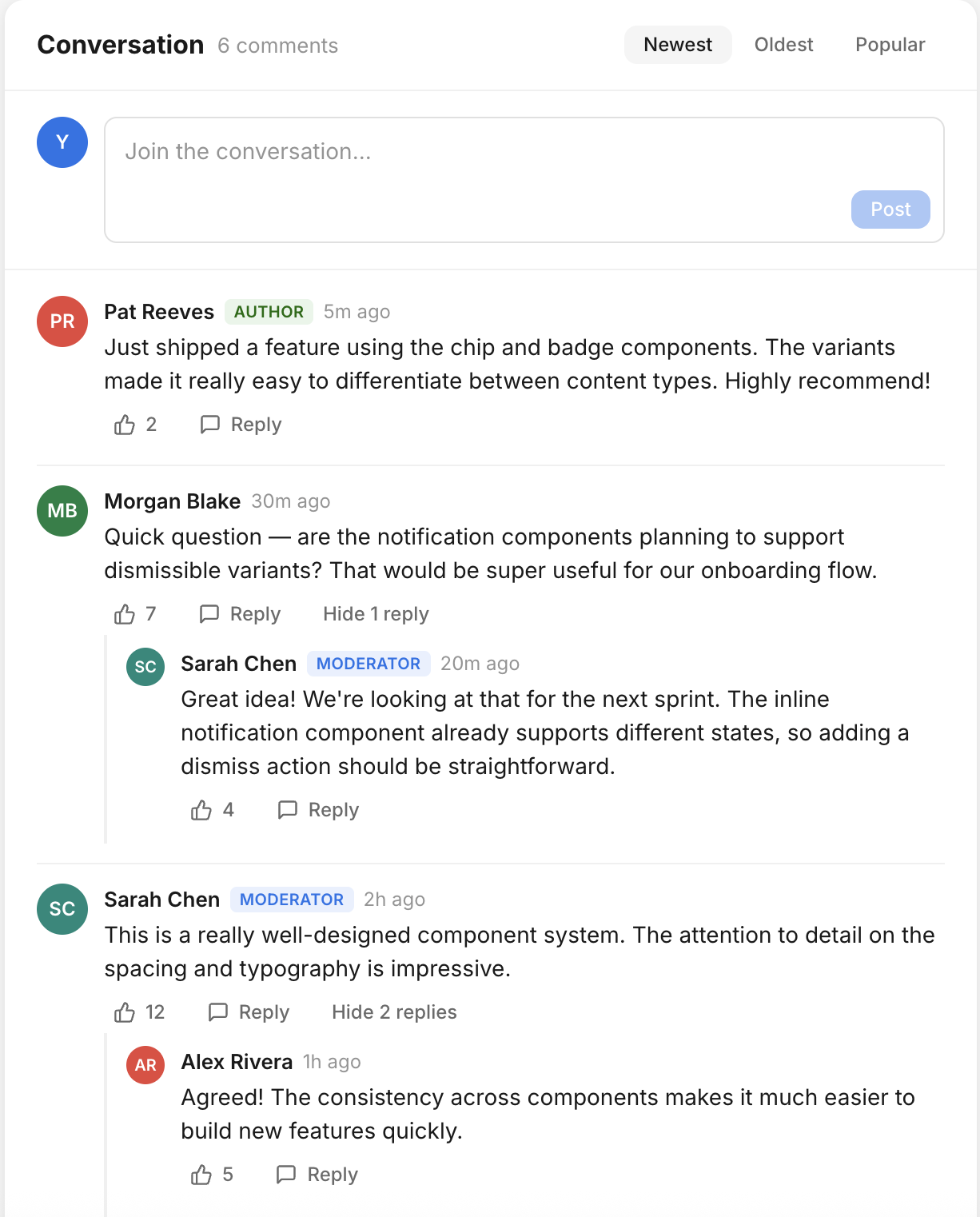 Viafoura commenting widget on NBC News